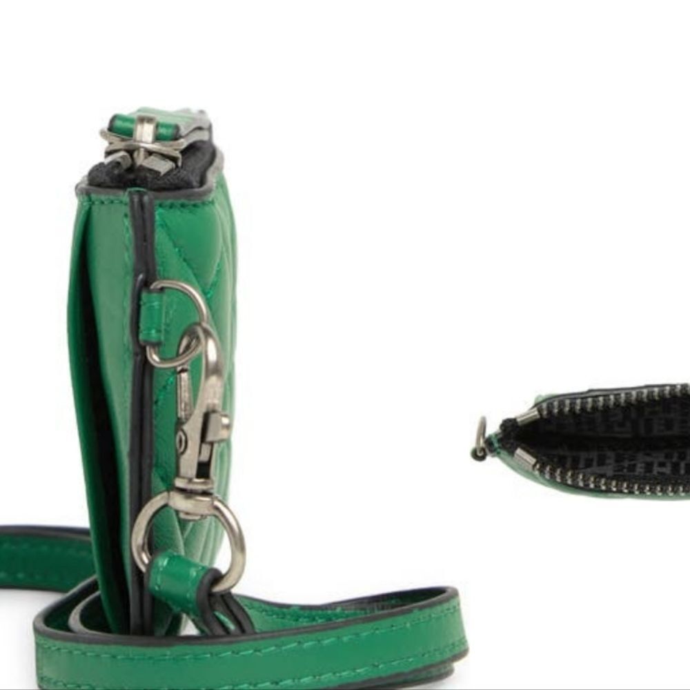 Kurt Geiger Green Quilted Wallet - Picture 4 of 9